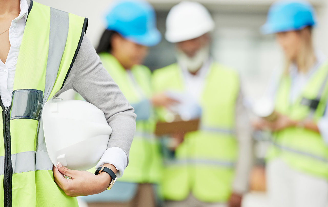 Group of people in hardhats